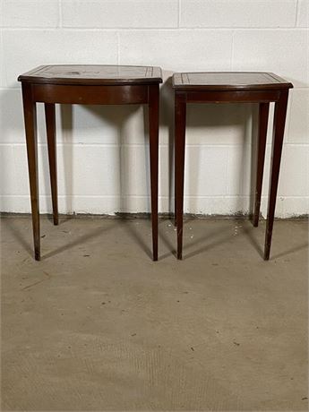 Leather Top Side Tables