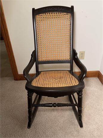 Cane Seat Rocking Chair