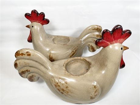 Large Ceramic Chickens