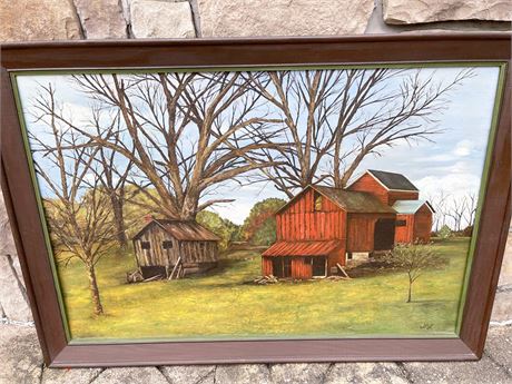 Barns Oil Painting