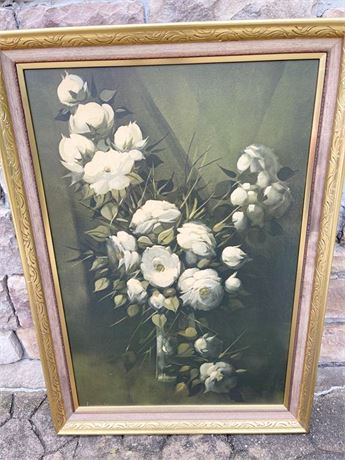 White Roses Print