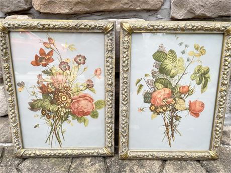 Pair of Floral Prints