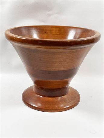 Turned Wooden Cherry Bowl