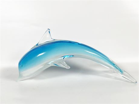 Glass Dolphin Sculpture