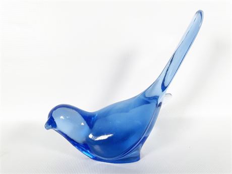 Fenton Provinicial Blue Glass Bird