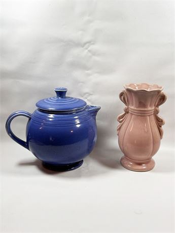 Vintage Teapot and Vase