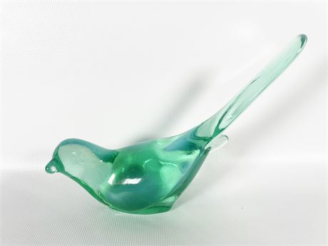 Fenton Mint Green Glass Bird