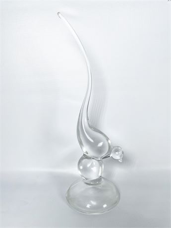 Viking Clear Glass Bird