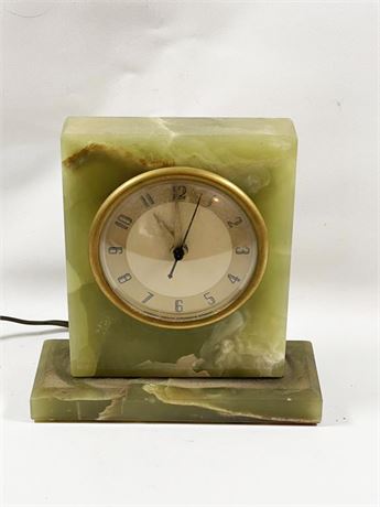 Whitehall Hammond Green Onyx Mable Clock