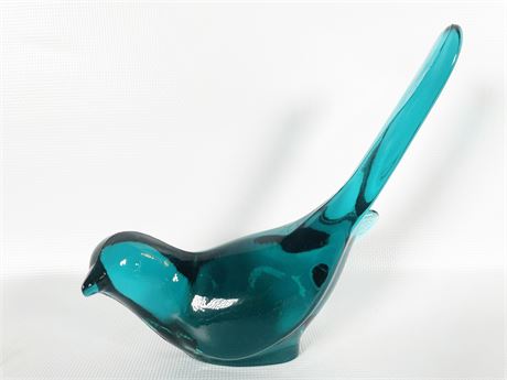 Fenton Teal Royale Bird of Happiness