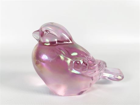 Fenton Iridescent Pink Bird