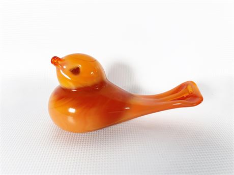 Boyd Orange Glass Bird