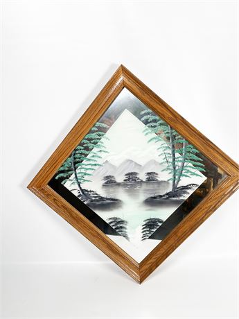 Hand Painted Mirror Landscape