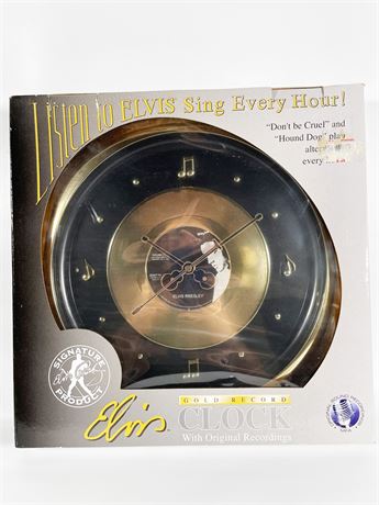 Elvis Gold Record Clock