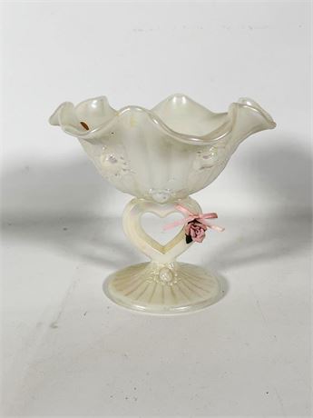 Fenton Opalescent Ruffled Edge Candy Dish