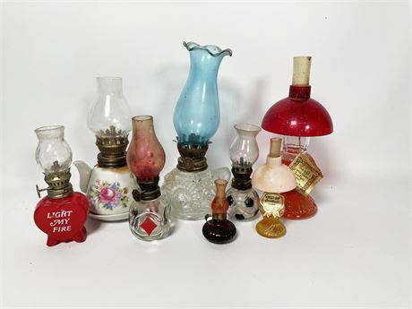 Oil Lamps Lot 18