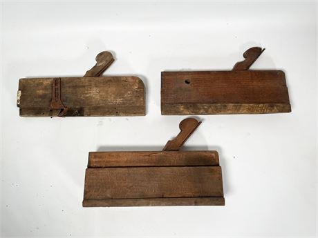 Antique Wood Planers Lot 2