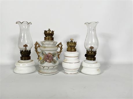 Oil Lamps Lot 9