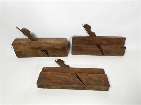 Antique Wood Planers Lot 3