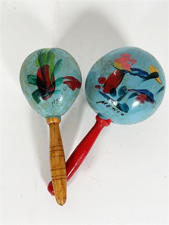 Handpainted Mexican Maracas