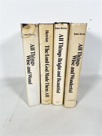 Four (4) James Herriot Books