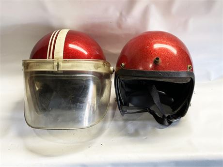 Pair of Crown Helmets