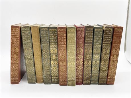 Twelve (12) Volumes of Everyman's Library