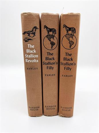 Three (3) Black Stallion Books