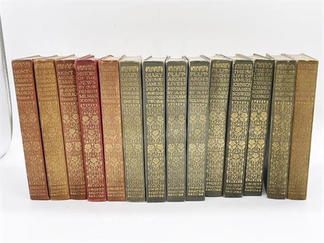 Fourteen (14) Volumes of Everyman's Library