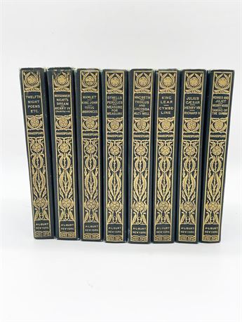 Eight (8) Volumes of Complete Works of William Shakespeare