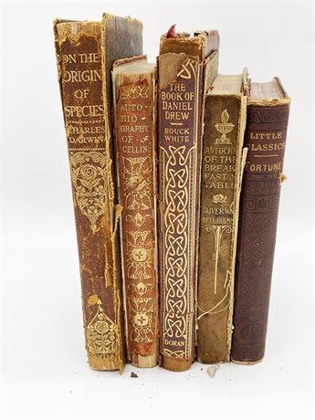 Five (5) Antique Books